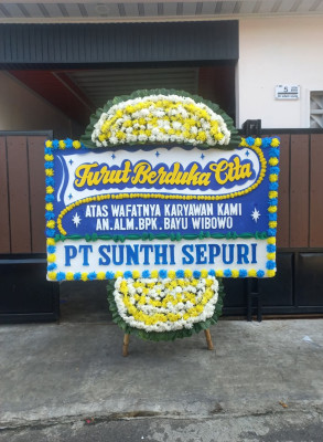Papan Bunga Duka di Panei
